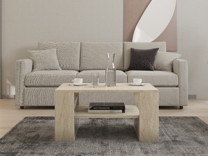 Masuta de cafea Iris - Travertine - Img 2