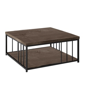 Masuta de cafea Zenn - Walnut, Black - Img 5