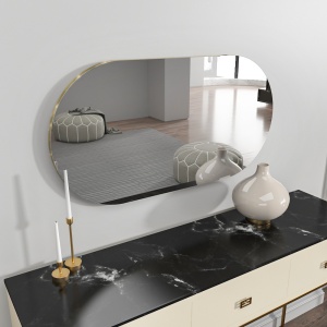 Oglinda Riors - Transparent, Gold - Img 6