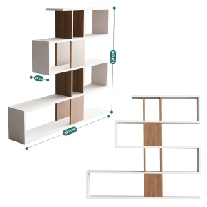 Raft Karlin - White, Walnut - Img 4