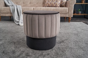 Rose Puf - Grey - Img 1