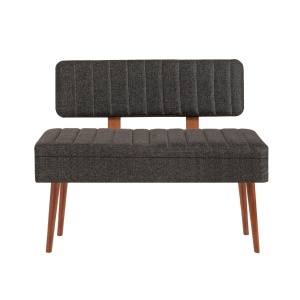 Banca Tapițata Vina 1053 - 1 - Anthracite, Walnut - Img 1