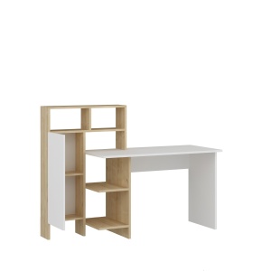 Birou Bugra - White, Oak - Img 3