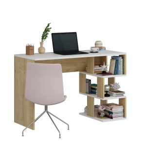 Birou Dardanos - White, Sapphire Oak - Img 3