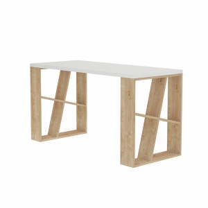 Birou Honey - White, Oak - Img 2