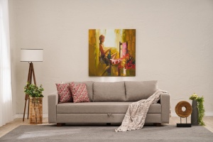 Canapea Extensibila Aly - Beige - Img 1