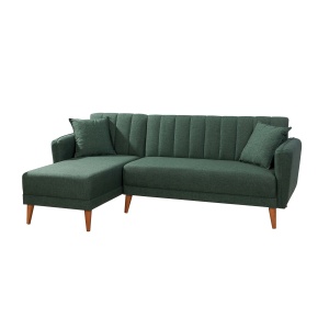 Canapea Extensibila Aqua Corner Left - Dark Green - Img 5