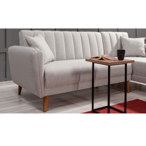 Canapea Extensibila Aqua Corner Right - Cream - Img 3