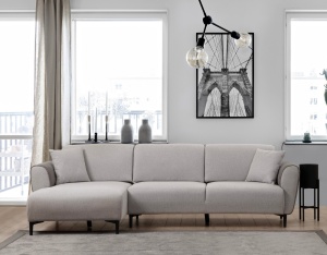 Canapea Extensibila Aren Left - Grey - Img 2