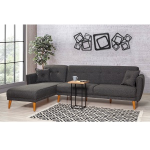 Canapea Extensibila Aria Corner - Anthracite - Img 1