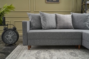 Canapea Extensibila Aydam Right - Grey - Img 3