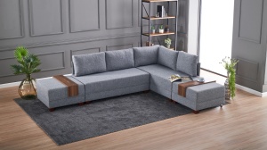 Canapea Extensibila Fly Corner Sofa Bed Right- Grey - Img 2