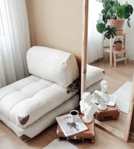 Canapea Extensibila Fold Teddy - Cream - Img 3