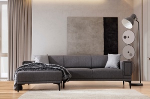 Canapea Extensibila Horizon Left - Dark Grey - Img 2