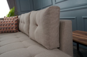Canapea Extensibila Manama Corner Sofa Bed Left - Cream - Img 4