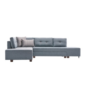 Canapea Extensibila Manama Corner Sofa Bed Left - Light Blue - Img 4