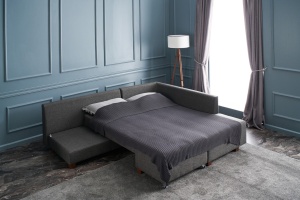Canapea Extensibila Manama Corner Sofa Bed Right - Anthracite - Img 4