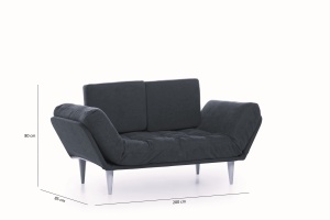 Canapea Extensibila Nina Daybed - Petrol Green GR124 - Img 8