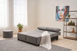 Canapea Extensibila Perenna Linen - Grey - Img 4