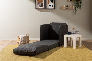 Canapea Extensibila Saga Single - Dark Grey - Img 4