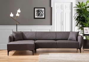 Canapea pe colț Belissimo Left - Dark Grey - Img 2