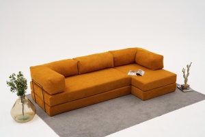Canapea pe colț Comfort - Orange - Img 2