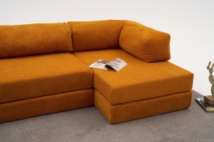 Canapea pe colț Comfort - Orange - Img 6