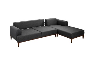 Canapea pe colț Vina Corner - Anthracite Walnut - Img 6