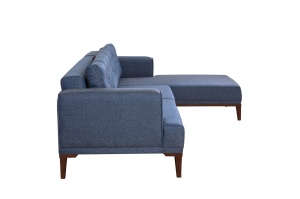 Canapea pe colț Vina Corner - Dark Blue Walnut - Img 7