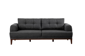 Canapea Vina 3 - Anthracite, Walnut - Img 4
