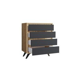 Comoda Suvera - Oak, Anthracite - Img 4