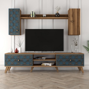 Comoda TV Class S - Walnut, Chalcedony - Img 4