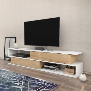Comoda TV Cortez - White, Oak - Img 3
