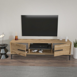 Comoda TV Eslem - Oak, Black - Img 3