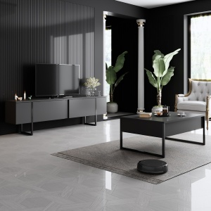 Comoda TV Luxe - Anthracite, Black - Img 2