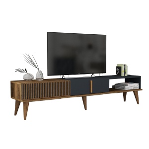Comoda TV Milan Alt - Walnut, Anthracite - Img 6
