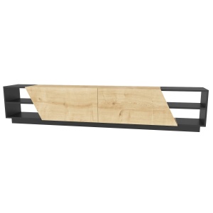 Comoda TV Rhodes - Anthracite, Oak - Img 7