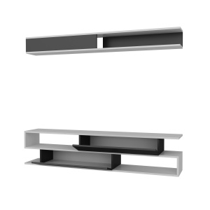 Comoda TV Sims - Black, White - Img 5