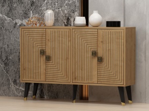 Consolă Ahart - Sapphire Oak, Gold - Img 2