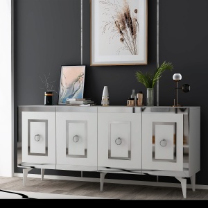 Consolă Karya - White, Silver - Img 2