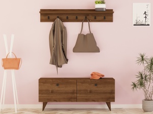 Dulap cu raft Rupa - Walnut - Img 3