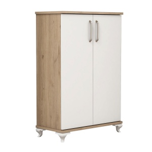 Dulap Pantofi Asta - Walnut, White - Img 4