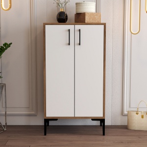 Dulap Pantofi Prag - Walnut, White - Img 2