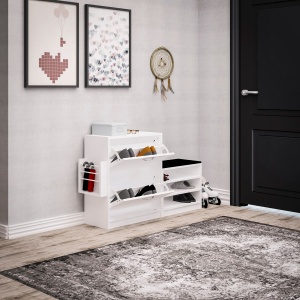 Dulap Pantofi Trend - White - Img 2