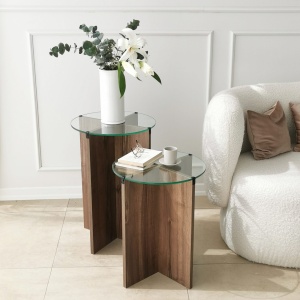 Masa Plianta Lily - Walnut - Img 2