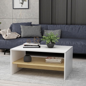 Masuta de cafea Apollon - White, Sapphire Oak - Img 2