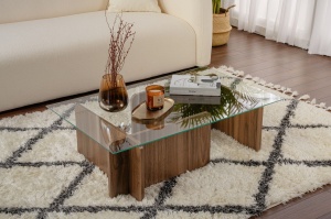 Masuta de cafea Flavio - Walnut - Img 1