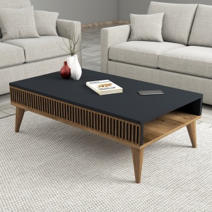Masuta de cafea Milan - Walnut, Anthracite - Img 1
