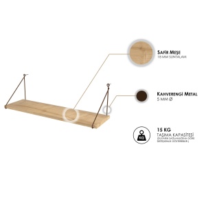 Raft perete Armoni - Oak - Img 3