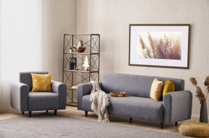 Set Canapea Noya Linen - Grey - Img 2